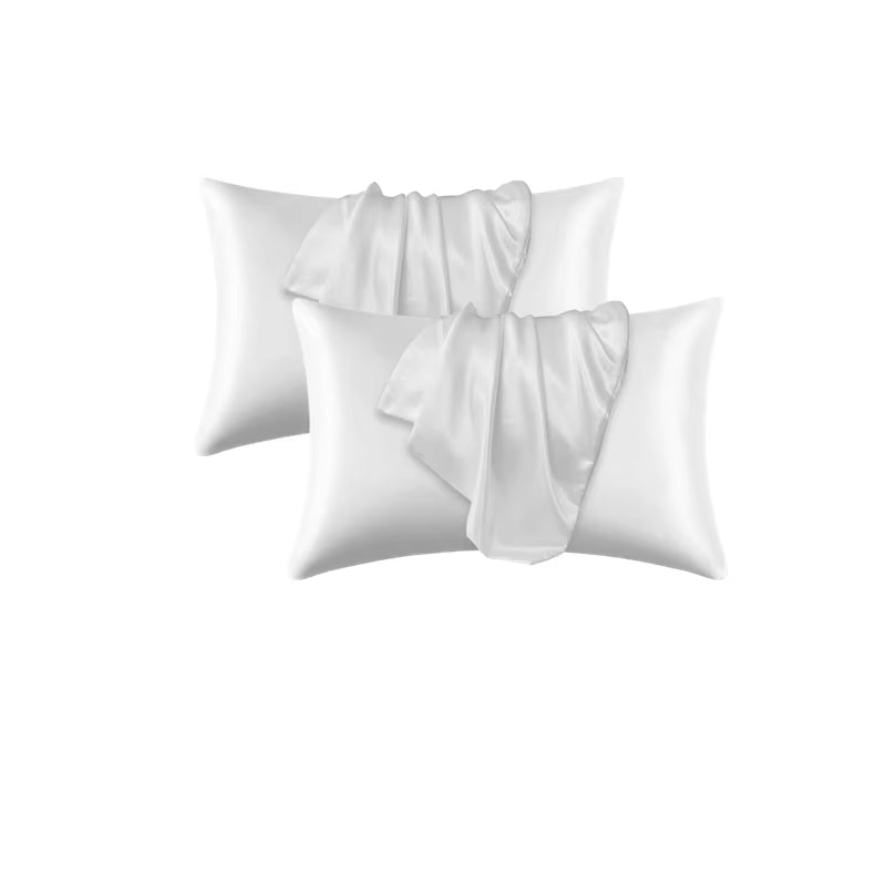 Silk Satin Pillowcase for Hair Care and Comfort - Standard/Queen Size, 1 Piece