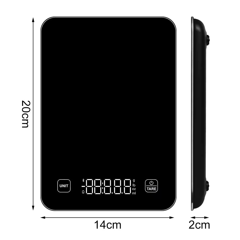 Professional Kitchen Food Scale with Smart App for Nutritional Analysis in Ounces and Grams