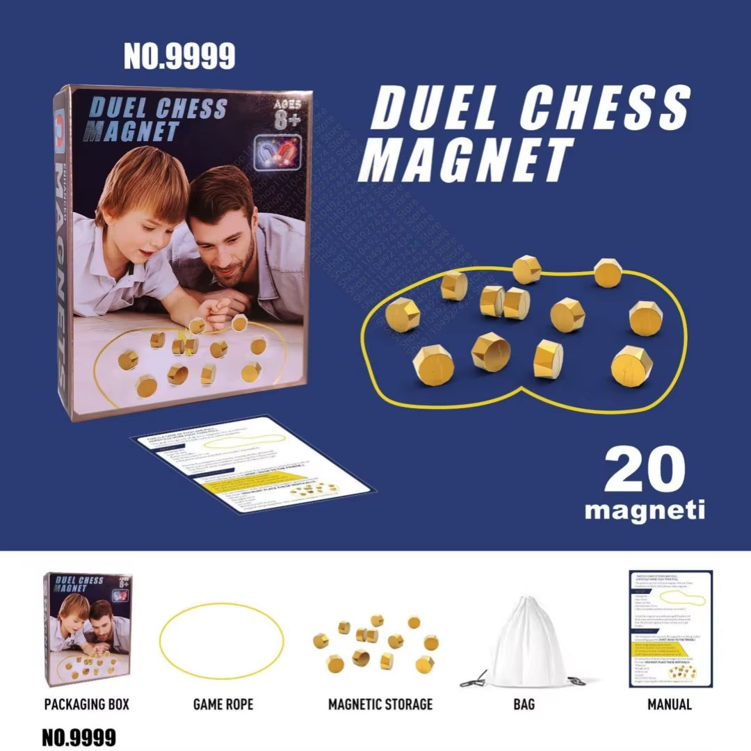 Magnetic Chess Game - Interactive Portable Strategy Board with Stone Set for Family and Educational Fun for All Ages