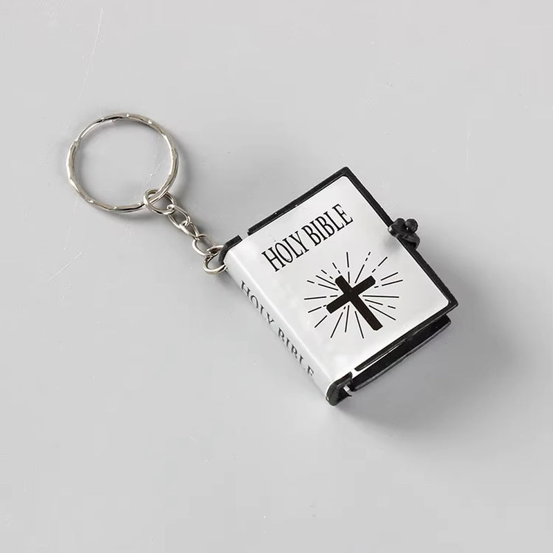 Mini Christian Holy Bible Keychain - English Edition Gift Accessory