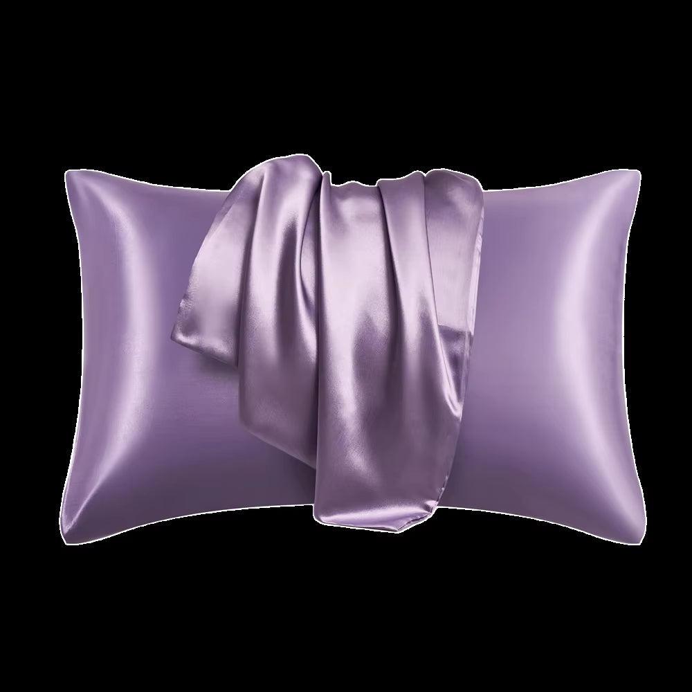 Silk Satin Pillowcase for Hair Care and Comfort - Standard/Queen Size, 1 Piece