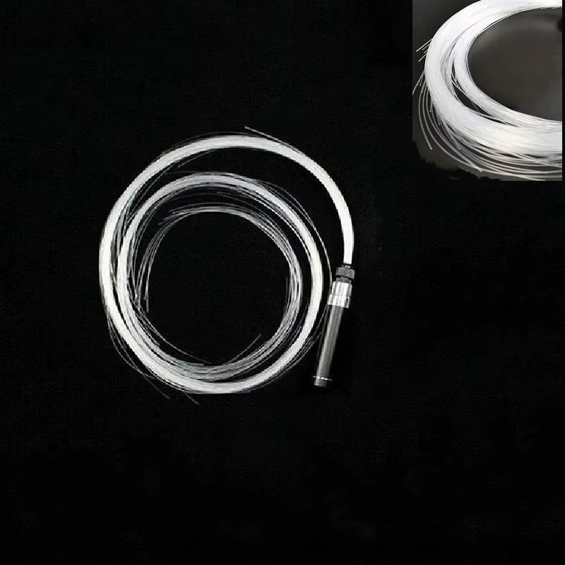 Rechargeable LED Fiber Optic Whip - Illuminated Flow Toy for Dance Parties and Rave Events