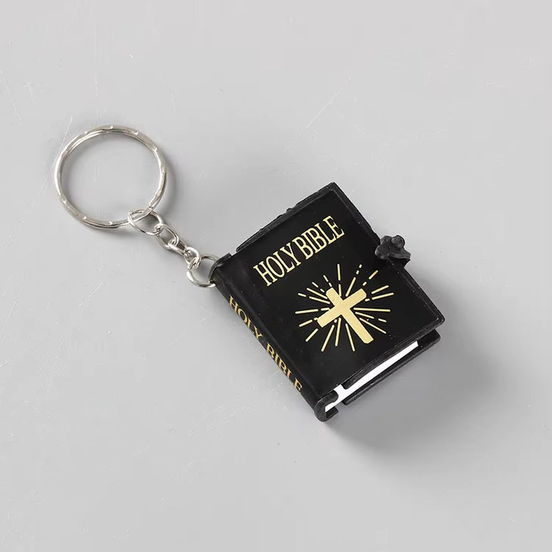 Mini Christian Holy Bible Keychain - English Edition Gift Accessory