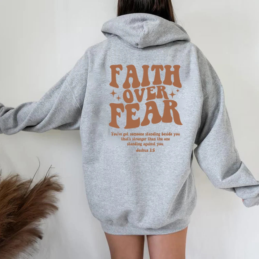 Christian Faith Hoodie - Stylish Religious Sweatshirt for Women
