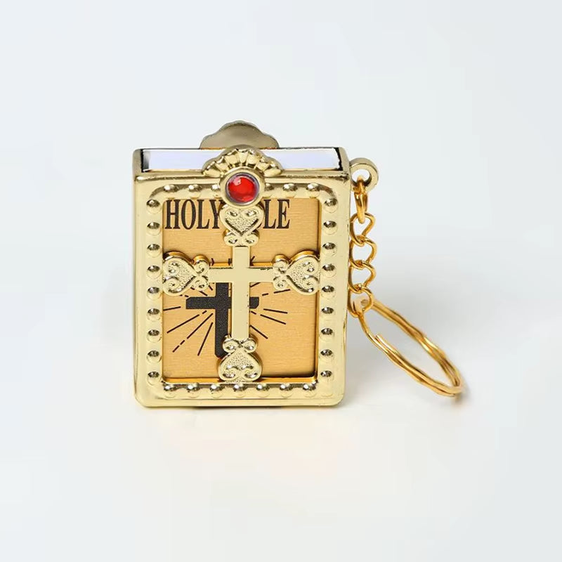Mini Christian Holy Bible Keychain - English Edition Gift Accessory