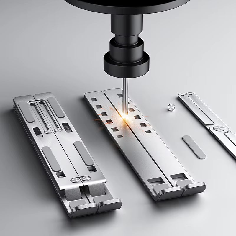 Aluminum Alloy Laptop Holder Stand Adjustable Foldable Portable for Notebook Computer Bracket Lifting Cooling Holder Non-Slip