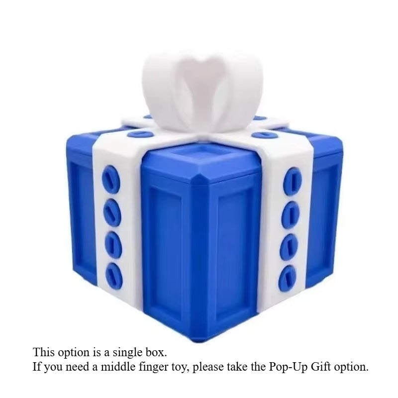 The Annoying Present with Middle Finger in a Box Gift Box with Screws Prank Surprise Pop-Up Novelty Funny Gifts for Adult Toys