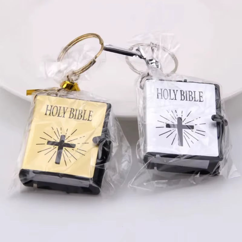 Mini Christian Holy Bible Keychain - English Edition Gift Accessory