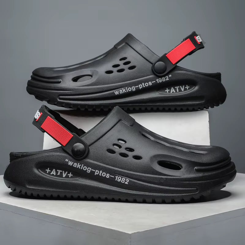 Men's Comfortable Beach Sandals and Indoor Clogs - Casual Home and Garden Footwear