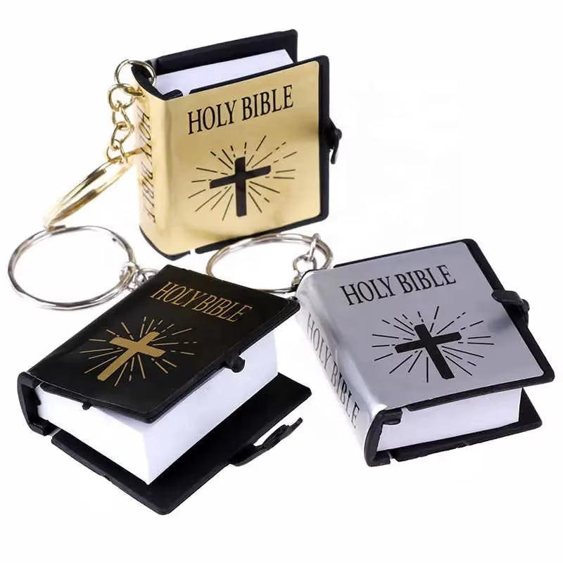 Mini Christian Holy Bible Keychain - English Edition Gift Accessory