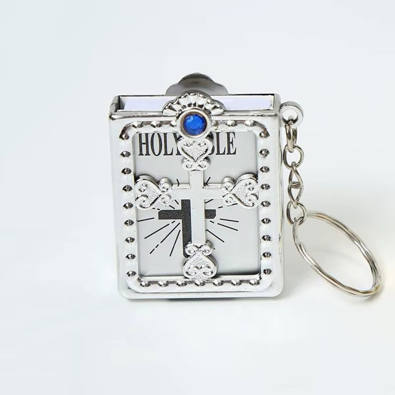 Mini Christian Holy Bible Keychain - English Edition Gift Accessory