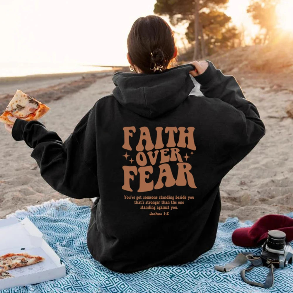 Christian Faith Hoodie - Stylish Religious Sweatshirt for Women