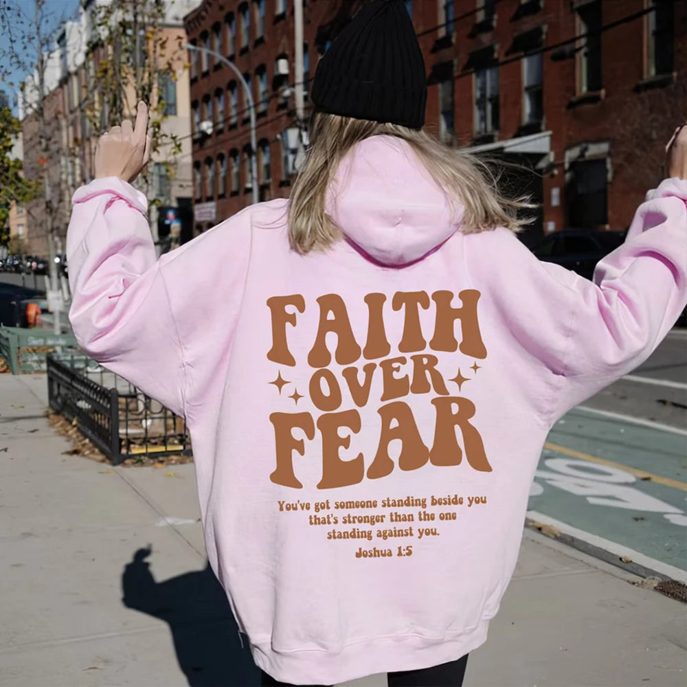 Christian Faith Hoodie - Stylish Religious Sweatshirt for Women