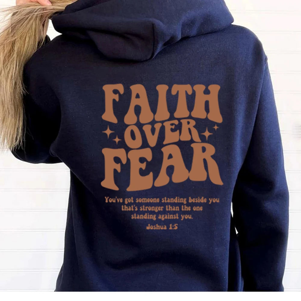 Christian Faith Hoodie - Stylish Religious Sweatshirt for Women