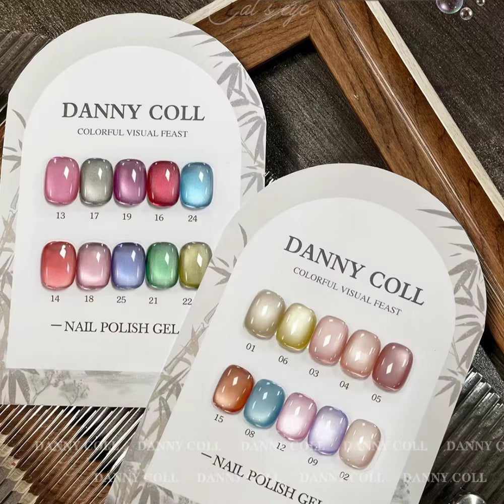 9D Magnetic Cat Eye Gel Nail Polish Set - 25 Colors UV Soak-Off Gel Varnish, 15ml